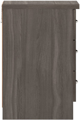 Nevada 3 Drawer Bedside
