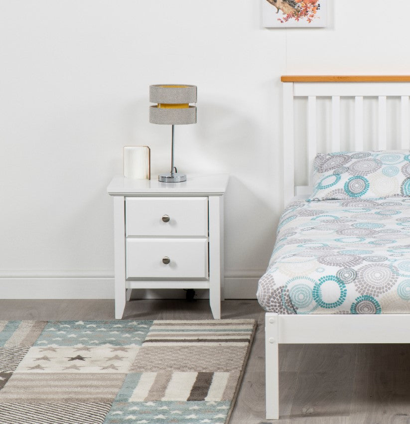 White Bedside