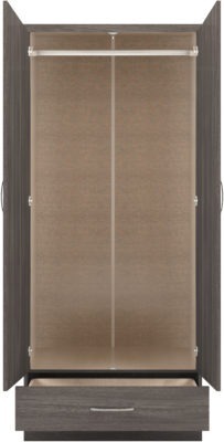 Nevada 2 Door 1 Drawer Wardrobe