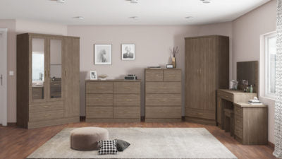 Nevada 3 Drawer Bedside