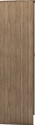 Nevada Vanity 1 Door Wardrobe Rustic Oak Effect