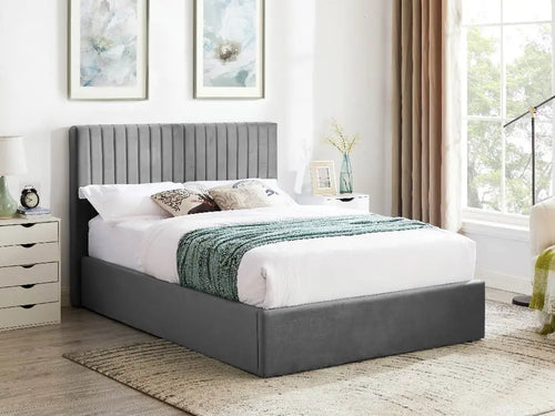 The Smoked Grey Ottoman Bed
