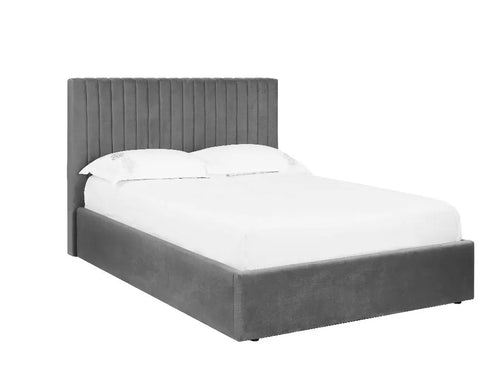 The Smoked Grey Ottoman Bed
