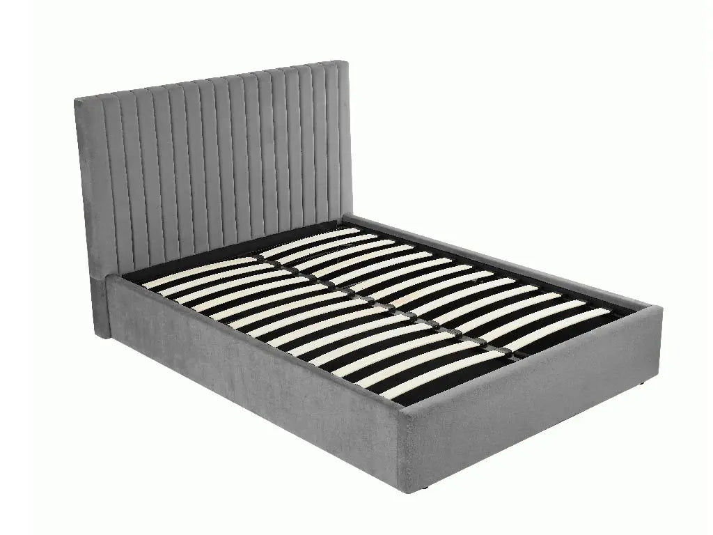 The Smoked Grey Ottoman Bed